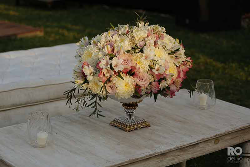 detalles en amarillo para boda