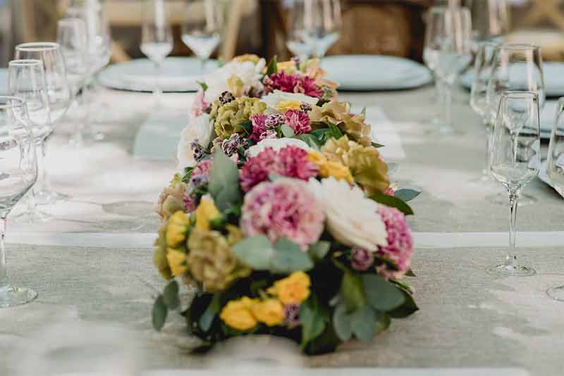 centros de mesa flores amarillas