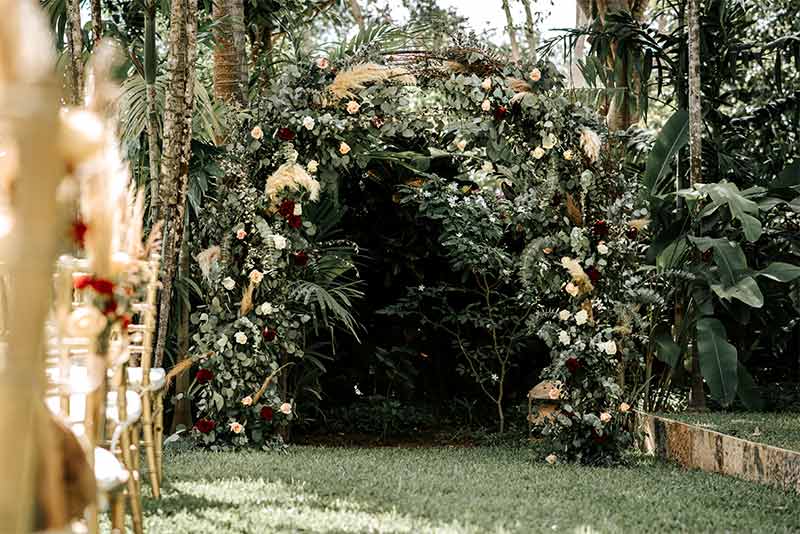 arcos florales para boda