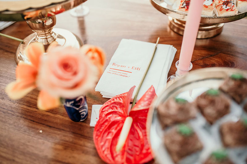 decoraciones para boda en color naranja