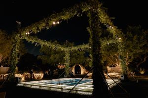 dance floor lighting wedding 