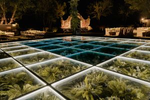 dance floor lighting wedding 