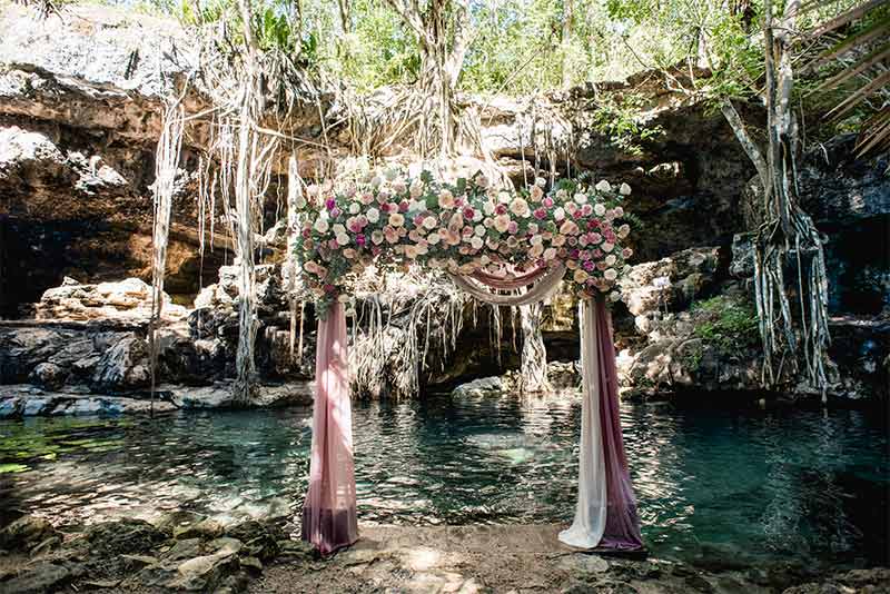 boda en cenote