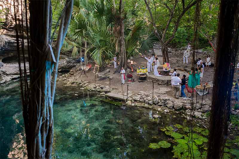 boda en cenote yucatan