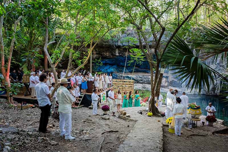 boda en cenote yucatan