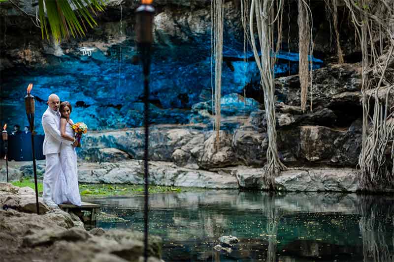 boda en cenote yucatan