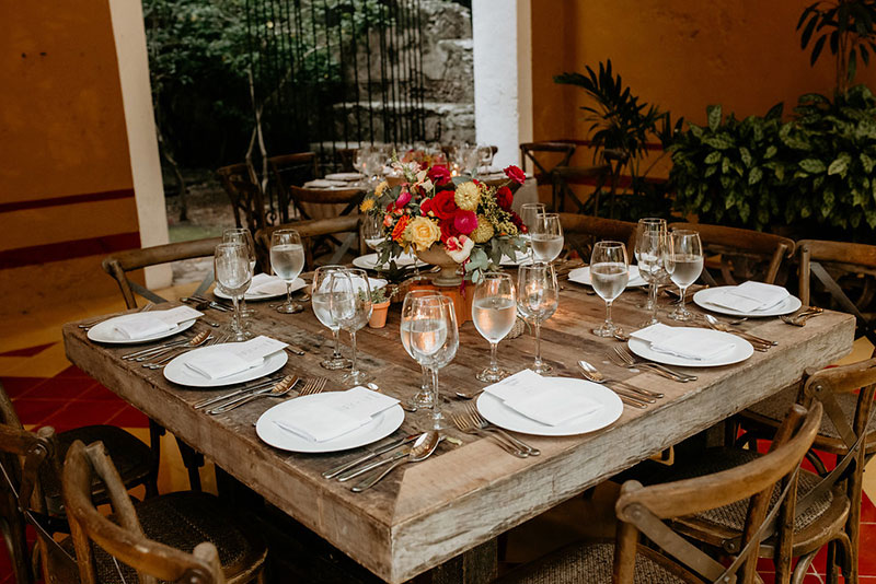 tablaware para boda estilo mexico