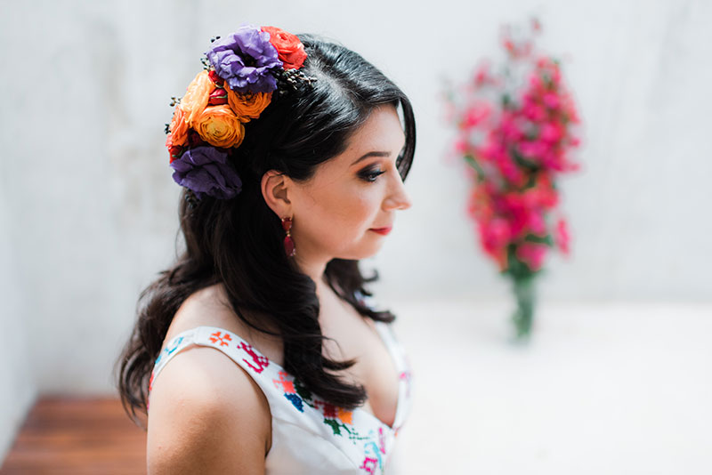 vestido de novia con detalles de bordados