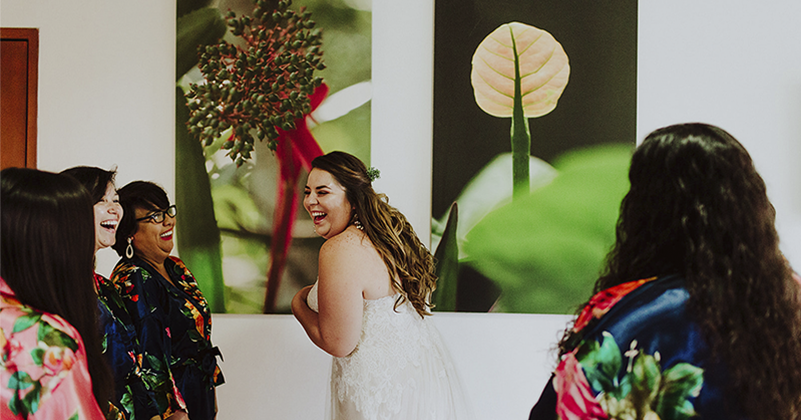 bride in cozumel