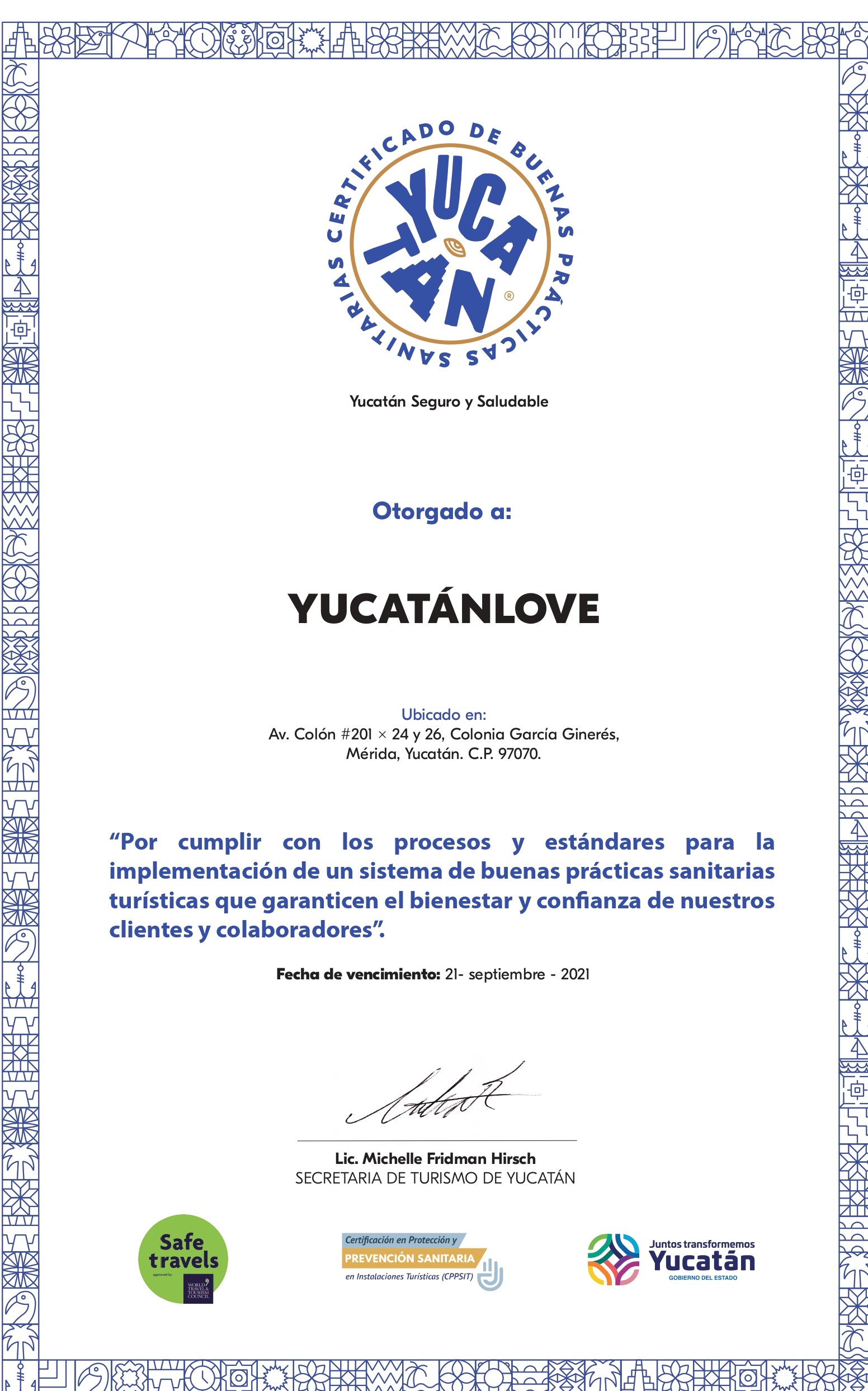 certificado de buenas practicas