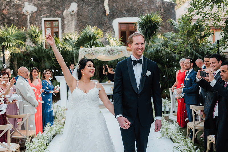 ceremonia wedding yucatan hacienda