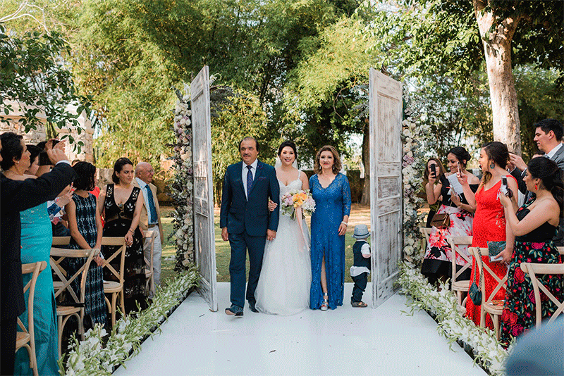 entrada de novia ceremonia boda