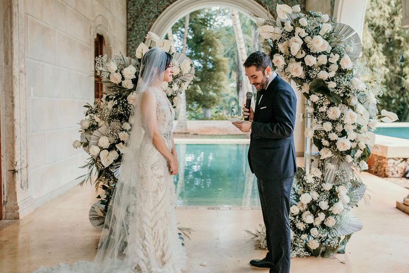 Ceremony wedding at Tekik de Regil 