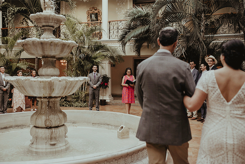 Ceremonia en jardines de Hotel Misión Mérida