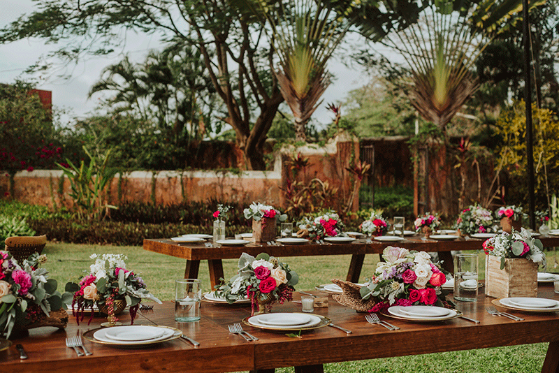 mesas imperial para boda yucatan