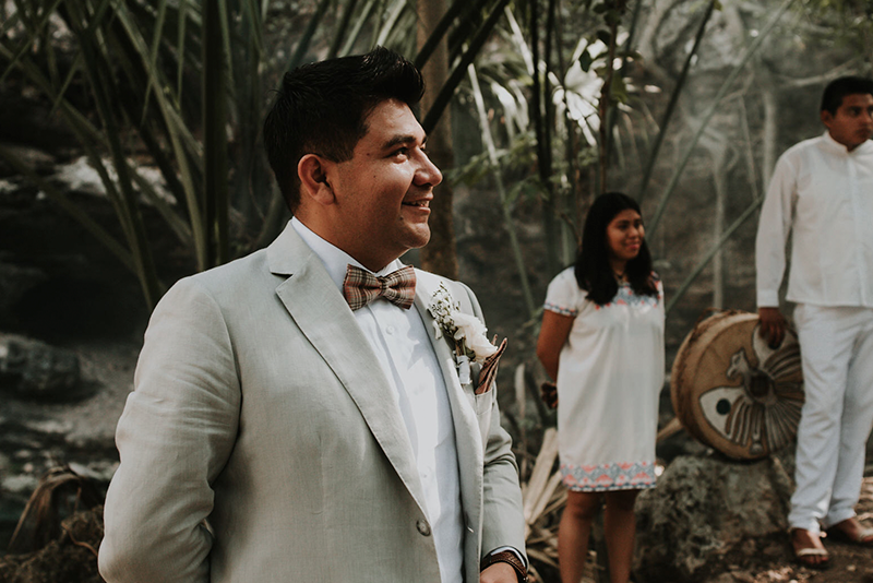 Ceremony wedding at cenote X’batun