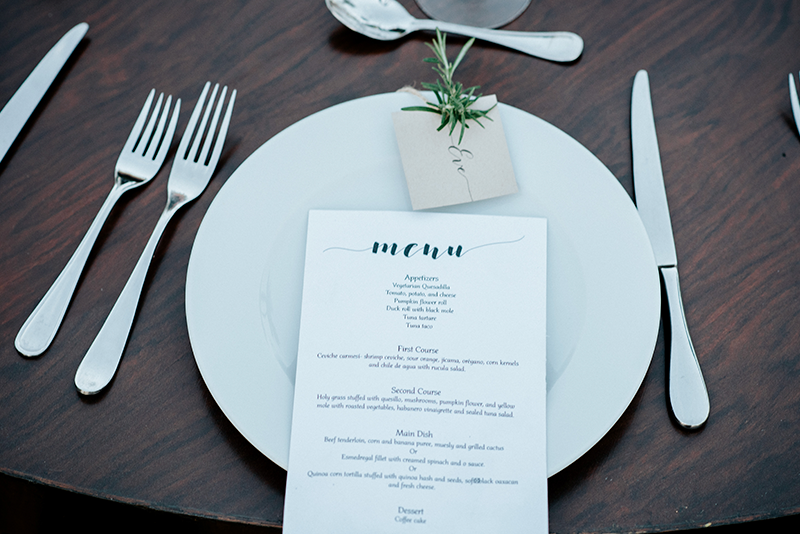 Menú de boda 