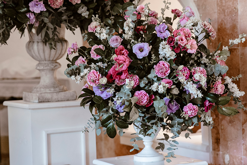 Purple and pink decoration