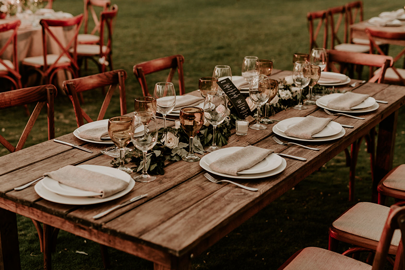 mesa para boda hacienda