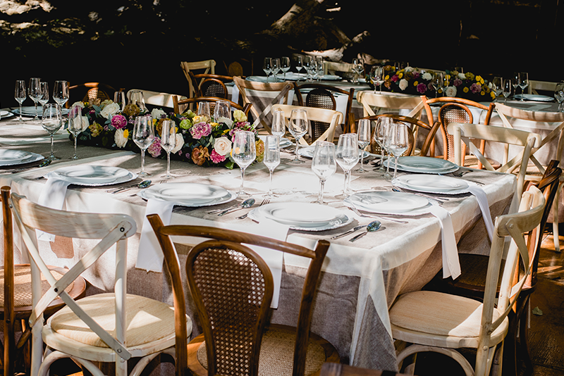 Banquete para boda en cenote