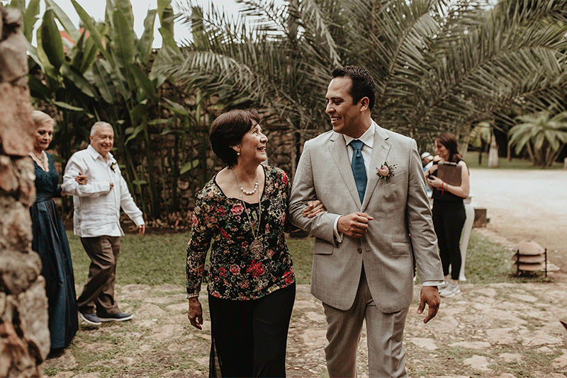 wedding ceremony at hacienda