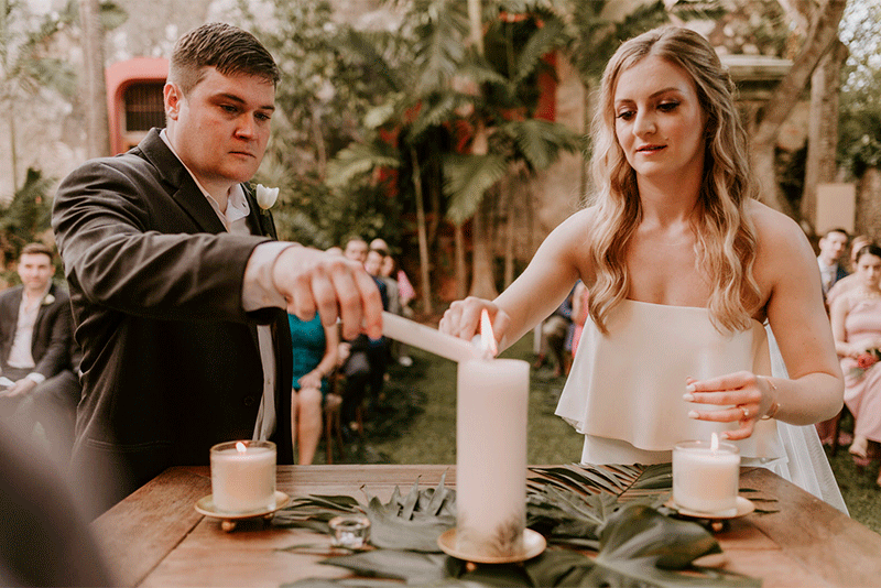 Wedding Ceremony at hacienda