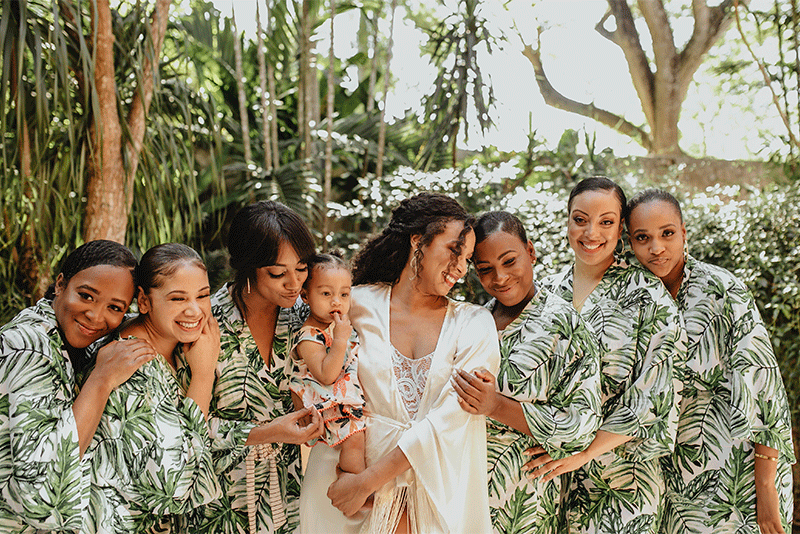 Bridesmaids in Yucatan