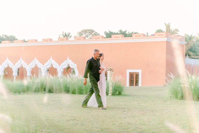 outdoor ceremony indoor reception 