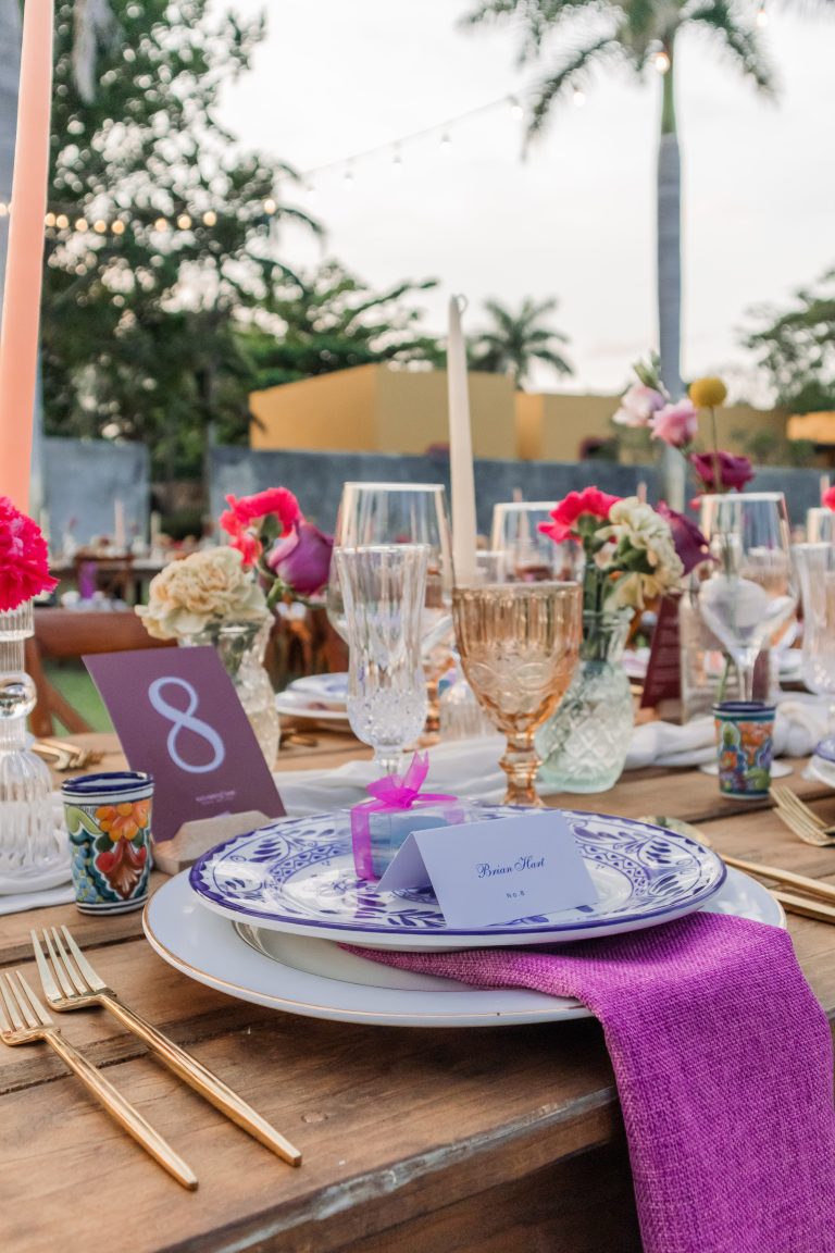 purple decor wedding