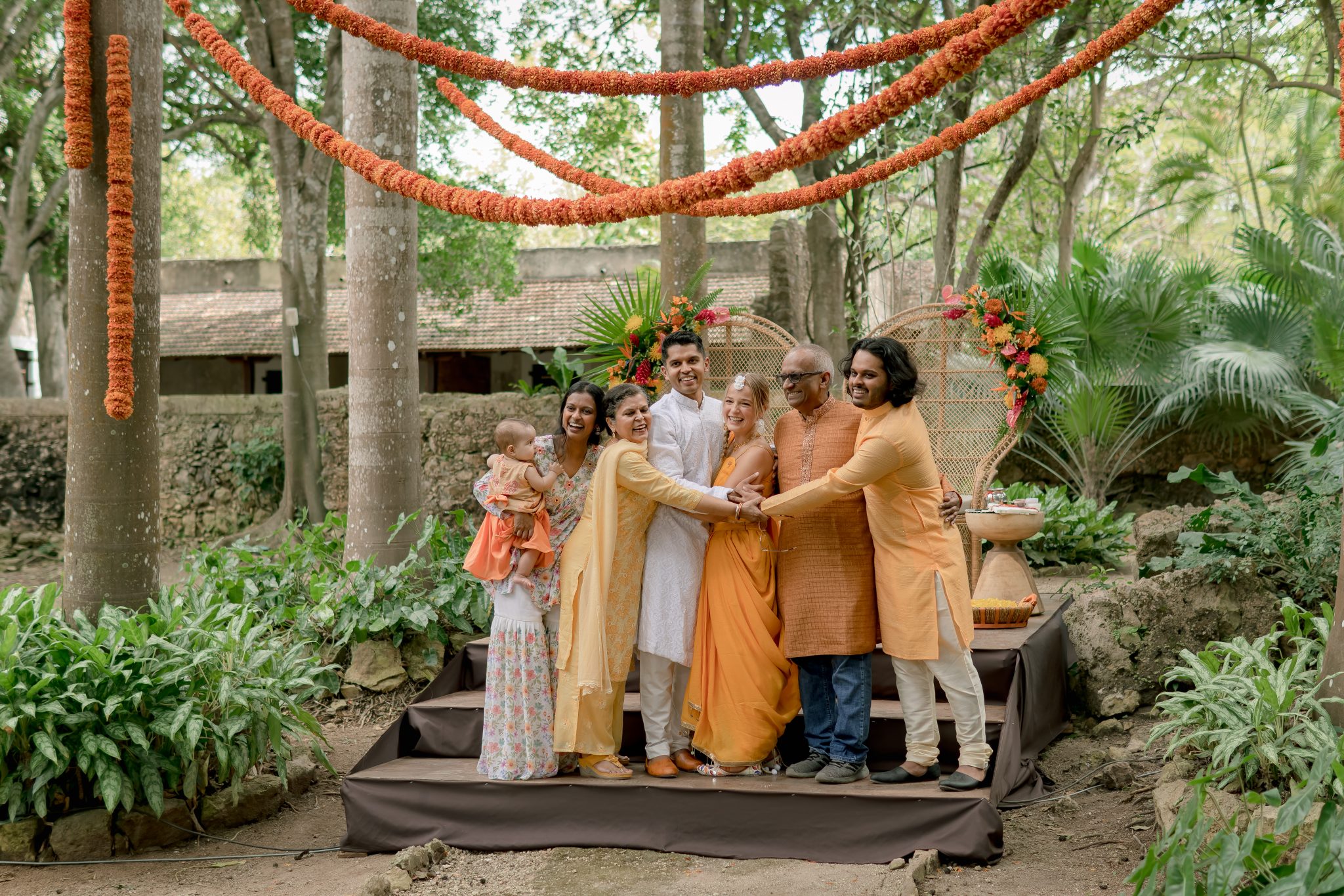 Haldi ceremony at Hacienda Itzincab: Madeleine & Arjun