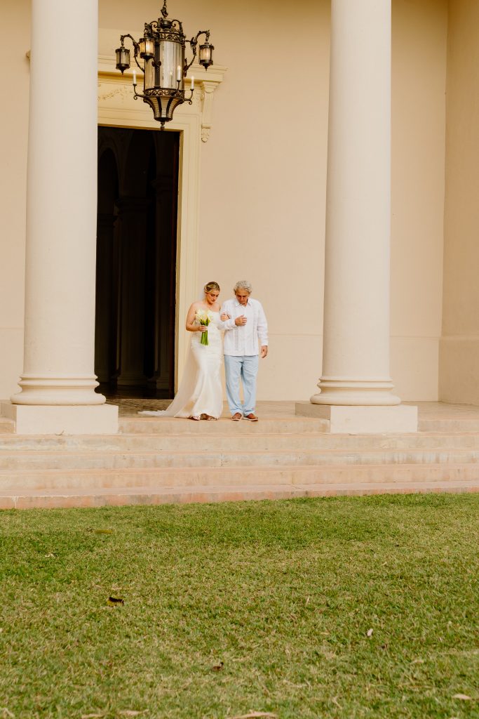 pink and white wedding