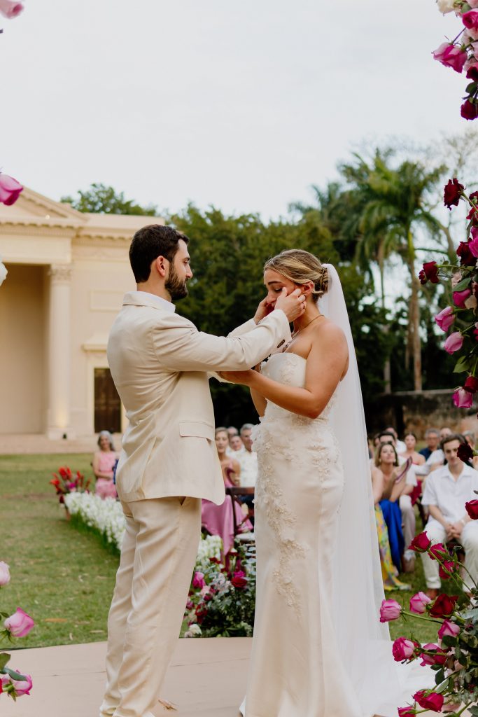 pink wedding invitation