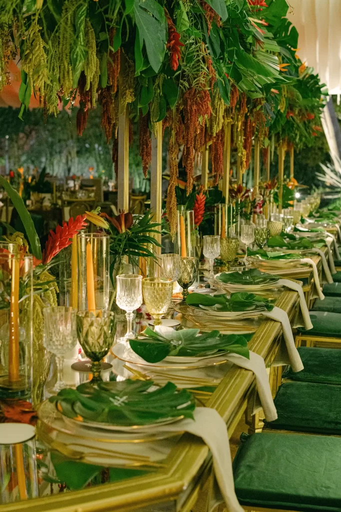 tropical decoration wedding