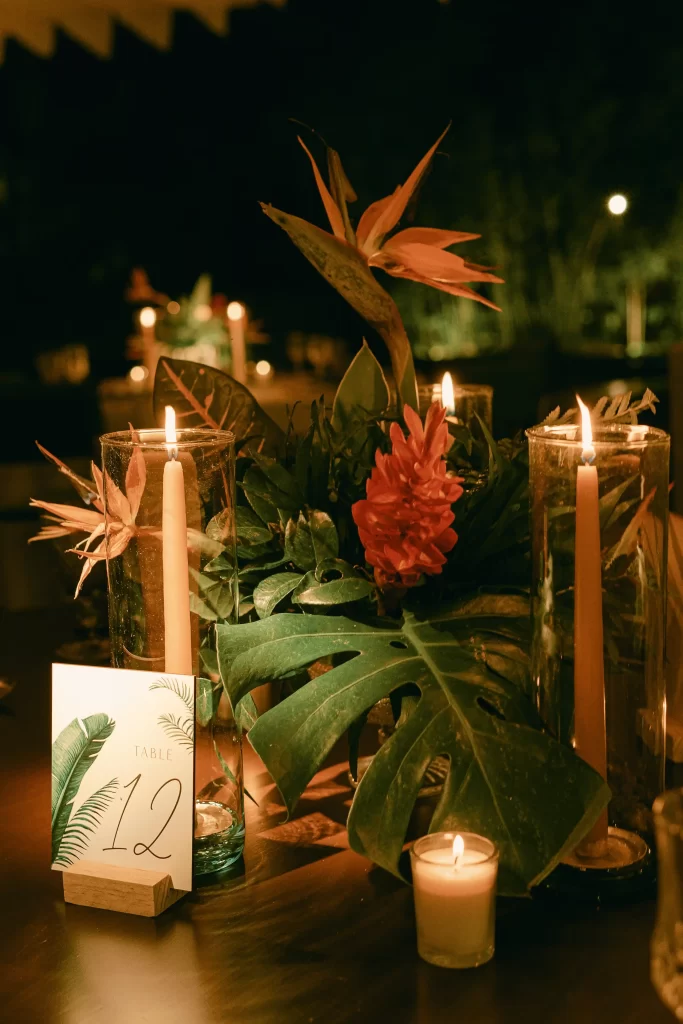 tropical decoration wedding