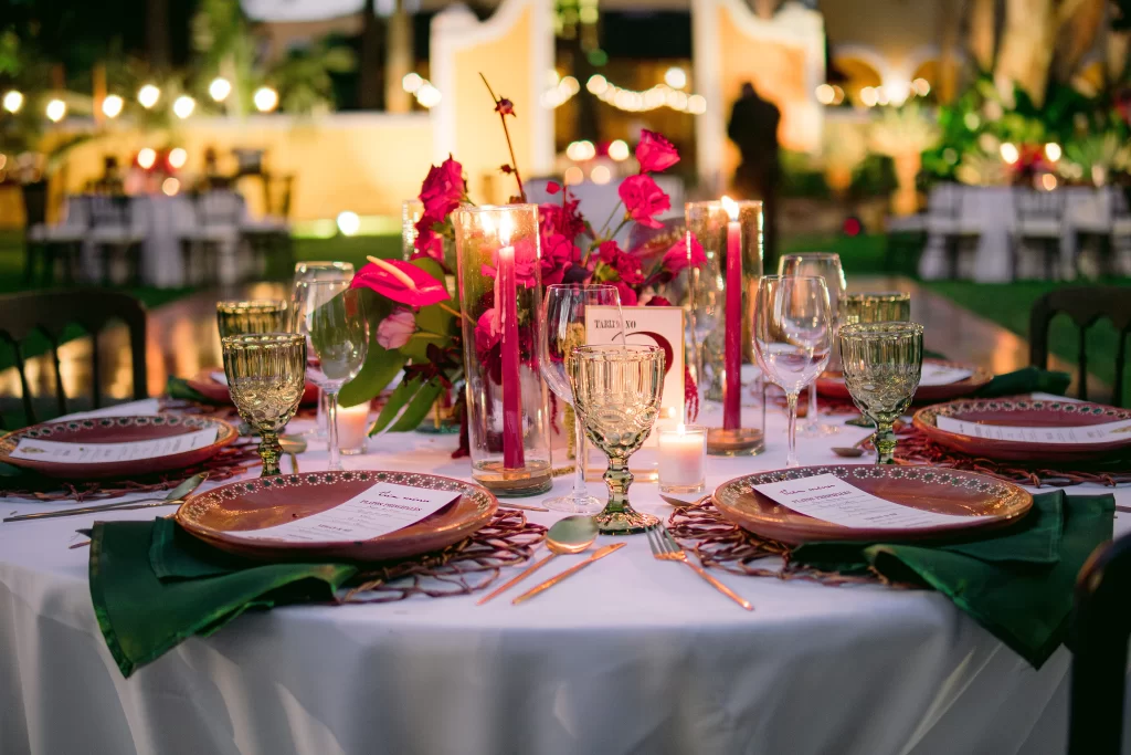 burgundy wedding palette