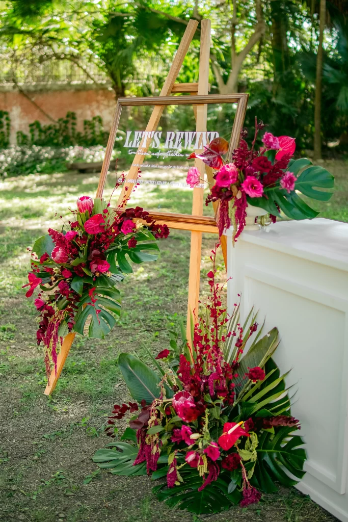 Burgundy Wedding decor
