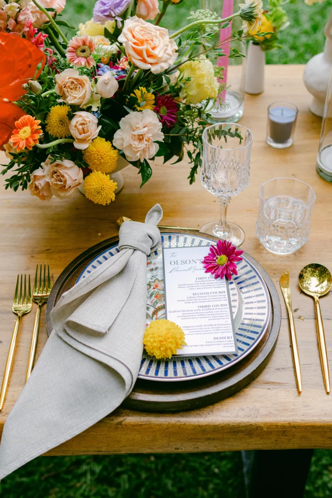 Colorful wedding