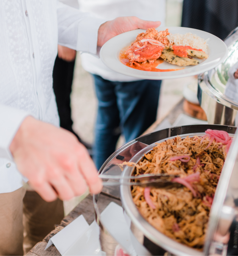 mexican food wedding reception