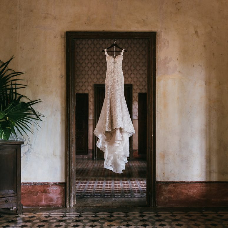 wedding dress in yucatan